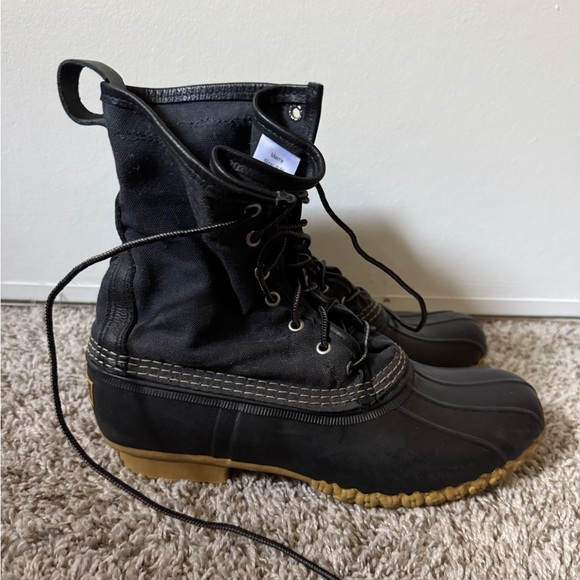 Lands End 9 Men’s Winter Rubber Duck Boots in Black